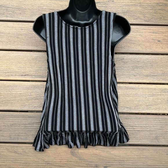 American Eagle Tank Top High Low with Ruffled Hem Boho Chic - Picture 4 of 9